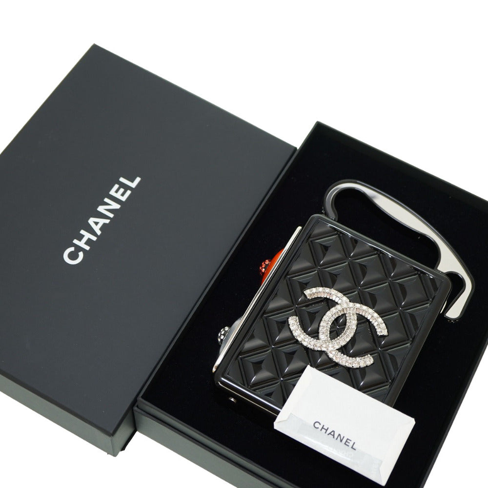 未使用 シャネル トラフィックライト リゾートコレクション チェーン ショルダー ハンド バッグ ブラック 黒 ラインストーン 0117【中古】CHANEL