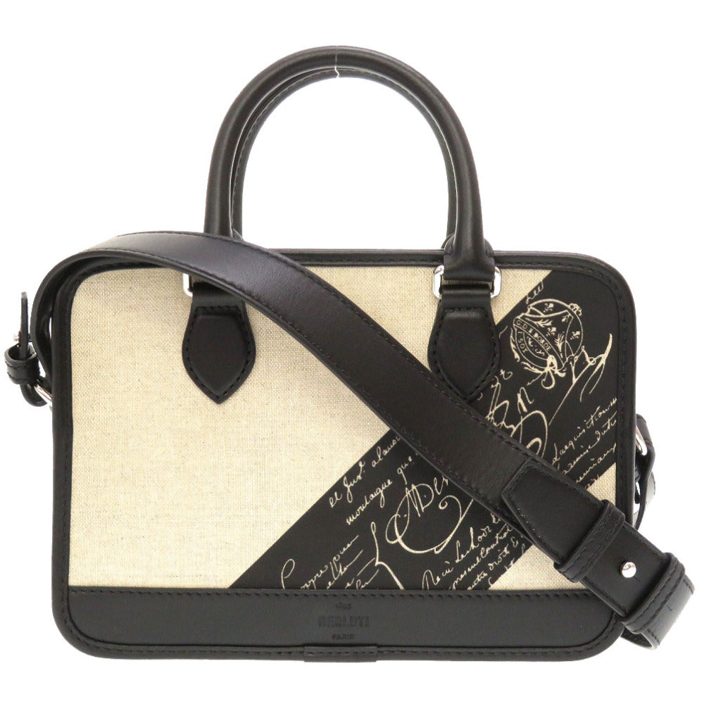 未使用 ベルルッティ アンジュール ガリバー ベージュ ブラック M224709 2WAY ハンドバッグ バッグ 0119 【中古】 Berluti メンズ