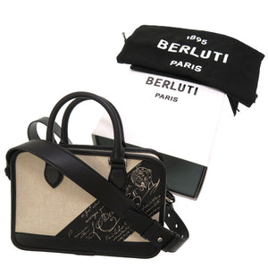 未使用 ベルルッティ アンジュール ガリバー ベージュ ブラック M224709 2WAY ハンドバッグ バッグ 0119 【中古】 Berluti メンズ