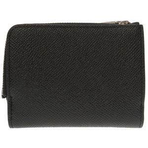 新品同様 ドルチェアンドガッバーナ レザー ブラック 三つ折り財布 財布 黒 0122 【中古】 DOLCE&GABBANA メンズ