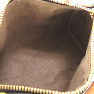 美品 ルイ ヴィトン モノグラム マルチカラー ミニスピーディ ノワール M92644 2WAY ハンドバッグ バッグ 黒 LV 0125 【中古】 LOUIS VUITTON