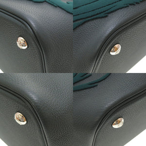 未使用 エルメス ボリード 1923 シメール ドラゴン トゴ ベルベット ヴェールシプレ シルバー金具 Y刻印(2020年製) ハンドバッグ バッグ 緑 0128 【中古】 HERMES メンズ