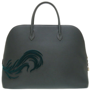 未使用 エルメス ボリード 1923 シメール ドラゴン トゴ ベルベット ヴェールシプレ シルバー金具 Y刻印(2020年製) ハンドバッグ バッグ 緑 0128 【中古】 HERMES メンズ