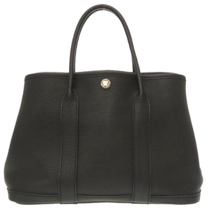 新品同様 エルメス ガーデンパーティTPM ネゴンダ ブラック シルバー金具 □N刻印 ハンドバッグ バッグ 黒 0130 【中古】 HERMES