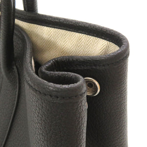 新品同様 エルメス ガーデンパーティTPM ネゴンダ ブラック シルバー金具 □N刻印 ハンドバッグ バッグ 黒 0130 【中古】 HERMES