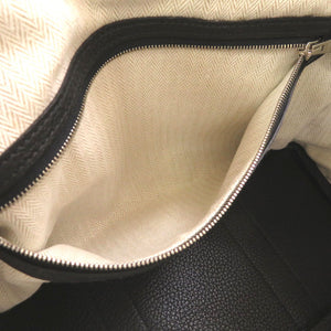 新品同様 エルメス ガーデンパーティTPM ネゴンダ ブラック シルバー金具 □N刻印 ハンドバッグ バッグ 黒 0130 【中古】 HERMES