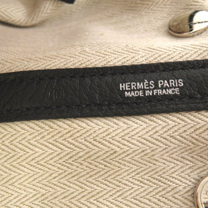 新品同様 エルメス ガーデンパーティTPM ネゴンダ ブラック シルバー金具 □N刻印 ハンドバッグ バッグ 黒 0130 【中古】 HERMES
