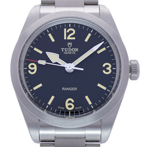 新品同様 チューダー レンジャー 79950 自動巻き 腕時計 ブラック 黒文字盤 0135【中古】Tudor チュードル メンズ