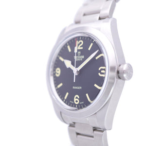 新品同様 チューダー レンジャー 79950 自動巻き 腕時計 ブラック 黒文字盤 0135【中古】Tudor チュードル メンズ