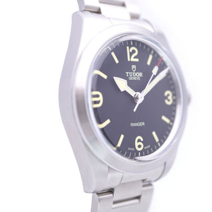 新品同様 チューダー レンジャー 79950 自動巻き 腕時計 ブラック 黒文字盤 0135【中古】Tudor チュードル メンズ