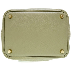 未使用 エルメス ピコタンロックPM B刻印(2023年製) トリヨンクレマンス セージ / ソーゼ ゴールド金具 ハンドバッグ 0138【中古】HERMES