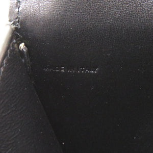 未使用 ジバンシィ ロゴ レザー ブラック クラッチバッグ バッグ 黒 0141 【中古】 GIVENCHY ジバンシー