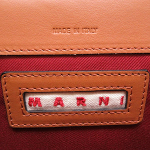 美品 マルニ トランク レザー ブラック ショルダーバッグ バッグ 黒 0144 【中古】 MARNI