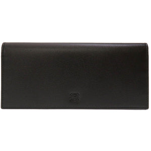 未使用 ロエベ レザー ブラック 長財布 財布 黒 0145 【中古】 LOEWE メンズ