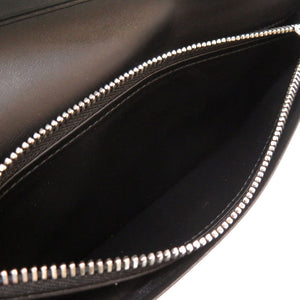 未使用 ロエベ レザー ブラック 長財布 財布 黒 0145 【中古】 LOEWE メンズ