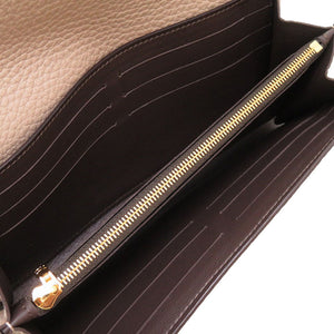新品同様 ルイ ヴィトン ポルトフォイユ カプシーヌ トリヨンレザー ガレ M61249 ICタグ 長財布 財布 ベージュ LV 0146 【中古】 LOUIS VUITTON