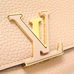 新品同様 ルイ ヴィトン ポルトフォイユ カプシーヌ トリヨンレザー ガレ M61249 ICタグ 長財布 財布 ベージュ LV 0146 【中古】 LOUIS VUITTON