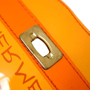 美品 エルメス ビニールケリー オレンジ ゴールド金具 ハンドバッグ 0148【中古】HERMES