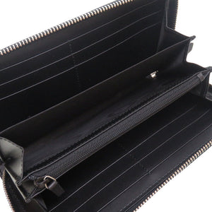 未使用 グッチ GGスプリーム ウルフ アニマルプリント 451273 ラウンドファスナー 長財布 ブラック 財布 黒 狼 0152 【中古】 GUCCI メンズ