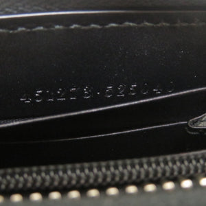 未使用 グッチ GGスプリーム ウルフ アニマルプリント 451273 ラウンドファスナー 長財布 ブラック 財布 黒 狼 0152 【中古】 GUCCI メンズ