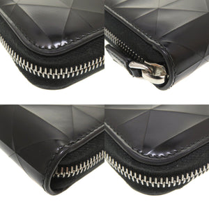 新品同様 プラダ ブラッシュドレザー ブラック 2ML317 ラウンドファスナー 長財布 財布 黒 0156 【中古】 PRADA メンズ