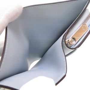 新品同様 ルイ ヴィトン モノグラム マヒナ ポルトフォイユ クレア ブルーオランプ ICタグ M81705 二つ折り財布 財布 青 LV 0157 【中古】 LOUIS VUITTON