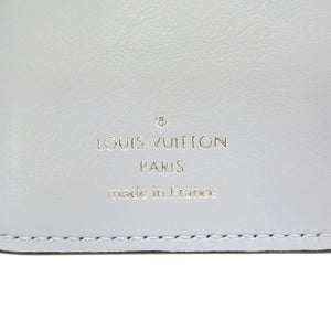 新品同様 ルイ ヴィトン モノグラム マヒナ ポルトフォイユ クレア ブルーオランプ ICタグ M81705 二つ折り財布 財布 青 LV 0157 【中古】 LOUIS VUITTON