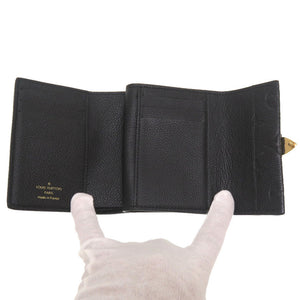 美品 ルイ ヴィトン モノグラム アンプラント ポルトフォイユ メティス コンパクト ノワール ICタグ M80880 三つ折り財布 ブラック 財布 黒 LV 0158 【中古】 LOUIS VUITTON