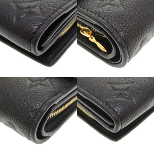 美品 ルイ ヴィトン モノグラム アンプラント ポルトフォイユ メティス コンパクト ノワール ICタグ M80880 三つ折り財布 ブラック 財布 黒 LV 0158 【中古】 LOUIS VUITTON