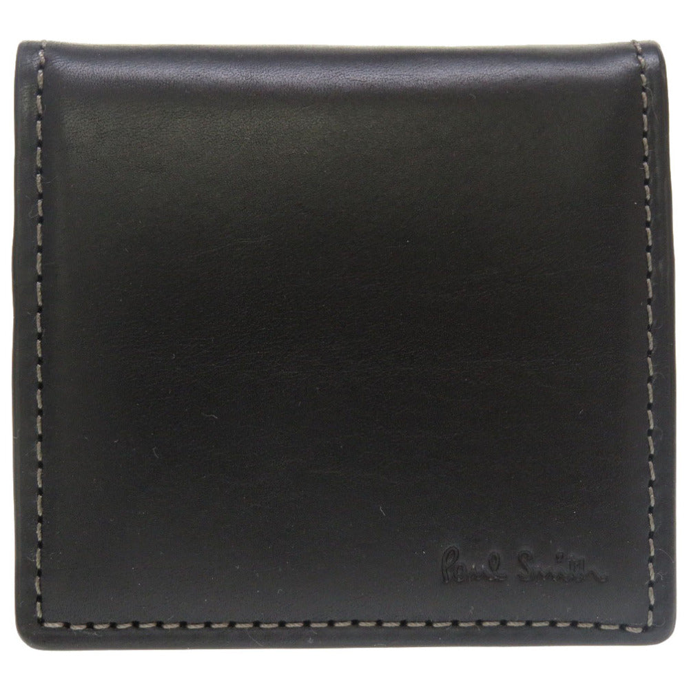 未使用 ポール スミス レザー ブラック コインケース 小銭入れ 財布 黒 0161 【中古】 Paul Smith メンズ