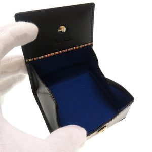 未使用 ポール スミス レザー ブラック コインケース 小銭入れ 財布 黒 0161 【中古】 Paul Smith メンズ