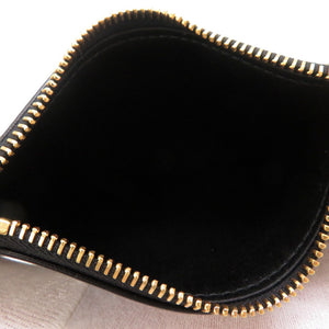 新品同様 ミュウミュウ 5MB006 レザー ブラック コインケース 小銭入れ 財布 黒 0164 【中古】 MIUMIU レディース