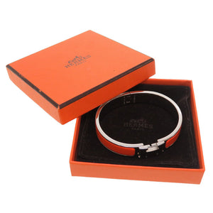美品 エルメス クリックH PM シルバー オレンジ ブレスレット アクセサリー 0167 【中古】 HERMES