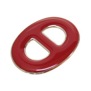 未使用 エルメス シェーヌダンクル スカーフリング レッド シルバー 0168 【中古】 HERMES