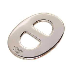 未使用 エルメス シェーヌダンクル スカーフリング レッド シルバー 0168 【中古】 HERMES