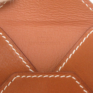 美品 エルメス キュリオジテ エンヴェロープ ヴォーバレニア フォーブ Z刻印(2020年製) ペンダント トップ ネックレス 茶 0170 【中古】 HERMES