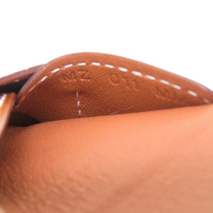 美品 エルメス キュリオジテ エンヴェロープ ヴォーバレニア フォーブ Z刻印(2020年製) ペンダント トップ ネックレス 茶 0170 【中古】 HERMES