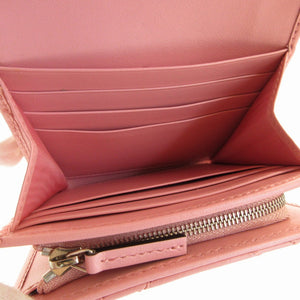 新品 グッチ GGマーモント 598629 コンパクトウォレット レザー ピンク 2つ折り財布 財布 0172【中古】GUCCI