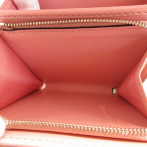 新品 グッチ GGマーモント 598629 コンパクトウォレット レザー ピンク 2つ折り財布 財布 0172【中古】GUCCI