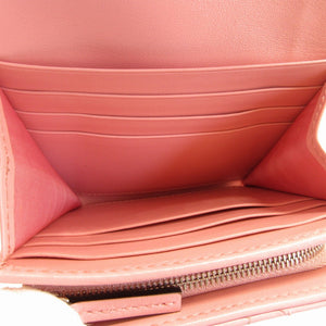 未使用 グッチ GGマーモント 598629 コンパクトウォレット レザー ピンク 2つ折り財布 財布 0173【中古】GUCCI