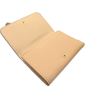 新品同様 クロエ Alphabet レザー ピンク 3つ折り財布 財布 0178【中古】Chloe