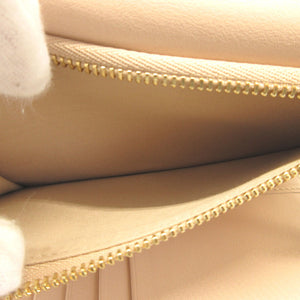 新品同様 クロエ Alphabet レザー ピンク 3つ折り財布 財布 0178【中古】Chloe