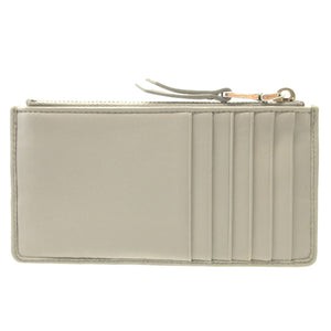 未使用 ミュウミュウ 5MB006 NAPPA INTRECCIO ナッパレザー グレー カードケース ジップ コインケース 0179【中古】miumiu