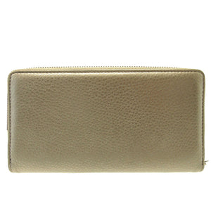 新品同様 グッチ 308004 ソーホー インターロッキングG レザー ガンメタリック ラウンドファスナー長財布 財布 0185【中古】GUCCI