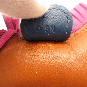 美品 エルメス ロデオチャームPM アニューミロ D刻印(2019年製) フォーブ ローズパープル ブルードマルト バッグチャーム キーホルダー 0195【中古】HERMES