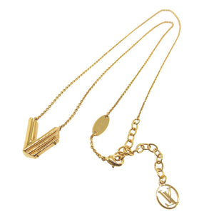 美品 ルイヴィトン LV＆ME Vネックレス M61077 メタル ゴールド ネックレス 0201【中古】LOUIS VUITTON