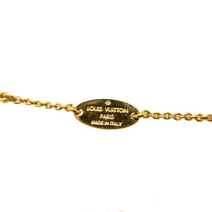 美品 ルイヴィトン LV＆ME Vネックレス M61077 メタル ゴールド ネックレス 0201【中古】LOUIS VUITTON