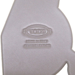 トッズ 鳥 バード レザー ホワイト シルバー ブラック バッグチャーム キーホルダー 白 黒 銀 0204 【中古】 TOD’S