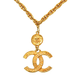 美品 シャネル ココマーク ヴィンテージ 93P ゴールドチェーン チョーカー アクセサリー 0205 【中古】 CHANEL
