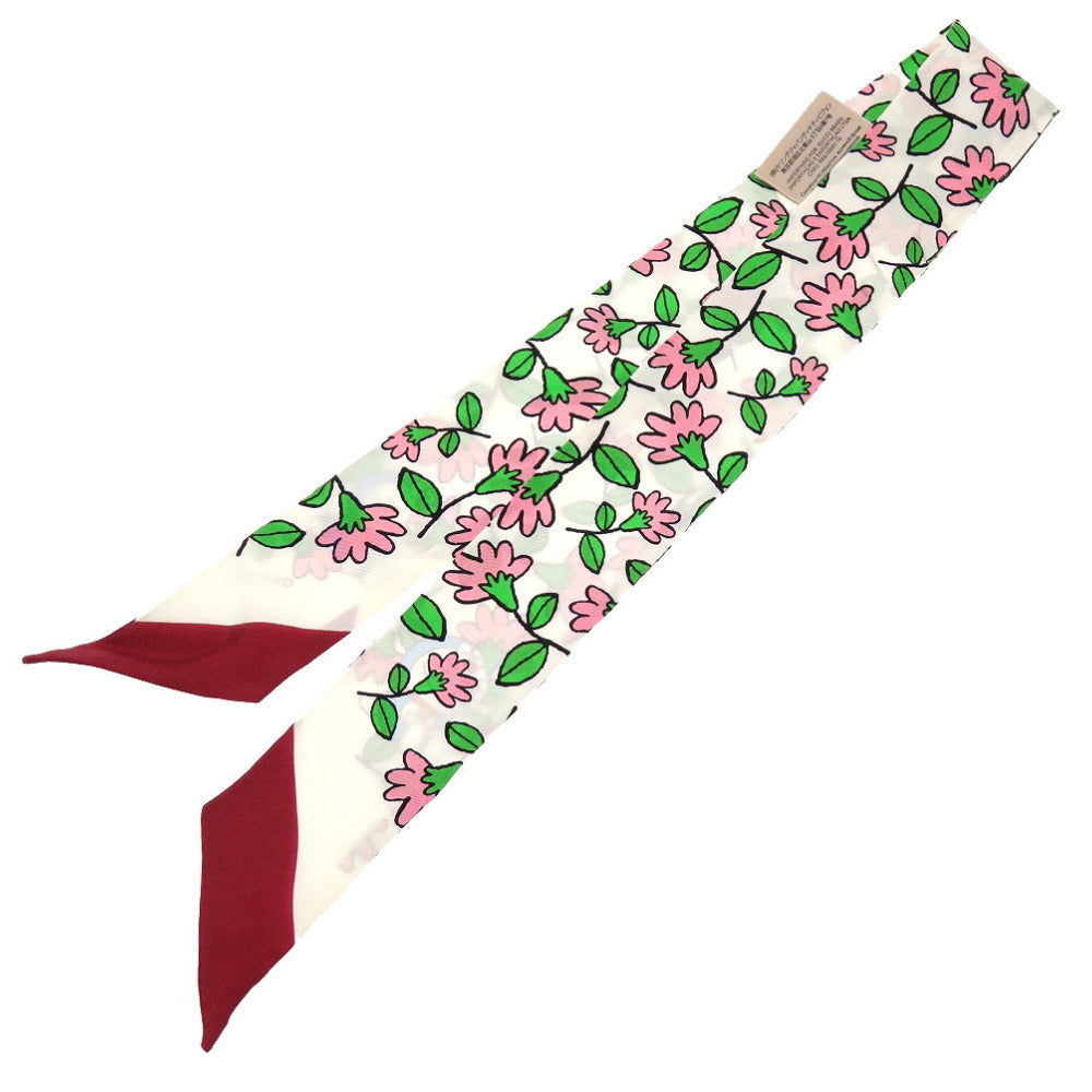 新品同様 グッチ × ドラえもん コラボ 656611 シルク アイボリー スカーフ 0207 【中古】 GUCCI